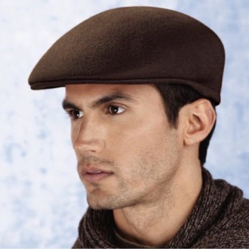Country Gentleman of London Cabbie Newsboy Driving Hat 100% wool tan color